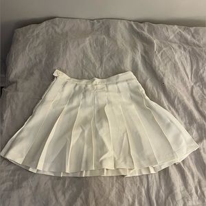 White/Cream colour Los Angeles Apparel Tennis Skirt